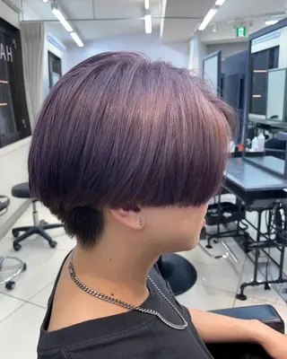 ショート カラー メンズ メンズ縮毛矯正 メンズカット/のヘアスタイル