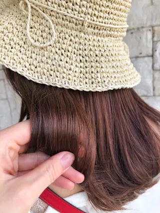 カラー 井上 歩美のヘアスタイル