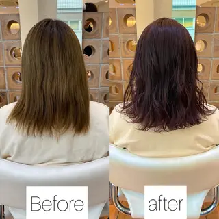 ミディアム カラー ✨髪質改善専門店✨ QOLU✨のヘアスタイル