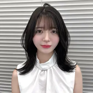 ミディアム 韓国系支持率No.1 レイヤー特化/きょうのヘアスタイル