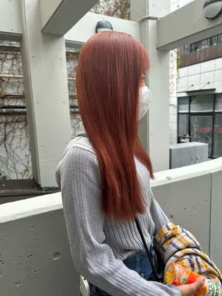 ロング カラー mei｜顔まわり ×透明感カラーのヘアスタイル