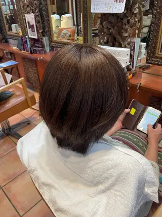 ショート カラー 白鳥 悠斗のヘアスタイル