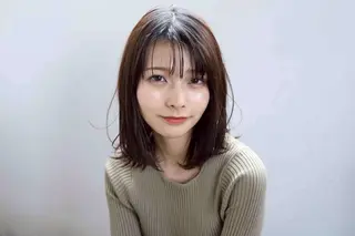 ミディアム カラー 熊谷 はつなのヘアスタイル