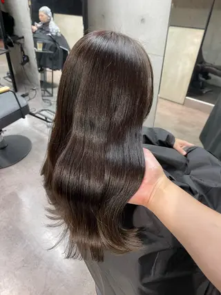 ミディアム カラー 髪質改善/堀江 ケアカラーtoshiのヘアスタイル