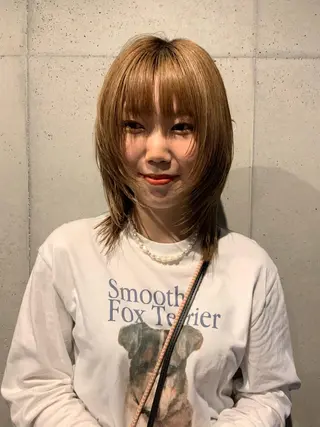 ショート カラー 似合わせウルフ/ レイヤー/山本祐輔のヘアスタイル