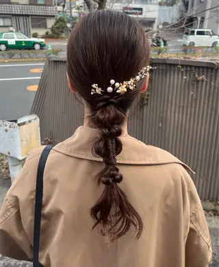 ロング ヘアアレンジ 本田 茜のヘアスタイル