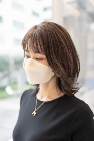 ミディアム カラー Lazo/ 原弥和子のヘアスタイル