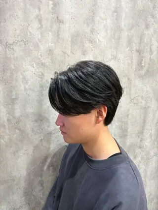 ショート パーマ メンズ 韓国メンズヘア/ 毛流れヘア　須田龍世のヘアスタイル