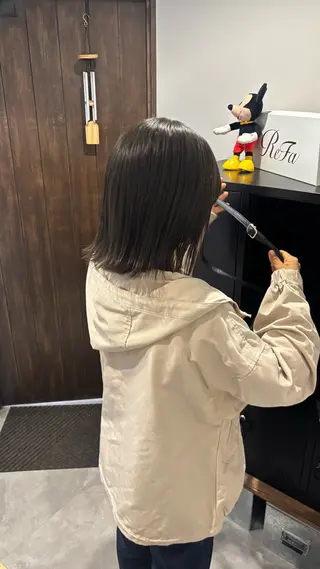 ミディアム YURINO /ボブ ベージュ/ハイトーンのヘアスタイル