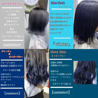 ミディアム カラー jill by gisel＿のヘアスタイル