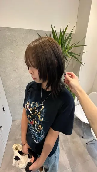 ミディアム hiyori 【ﾌﾗﾐｭｰﾑ高崎】のヘアスタイル