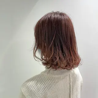 ミディアム カラー 赤み消しカラー 🍀JUNKIのヘアスタイル