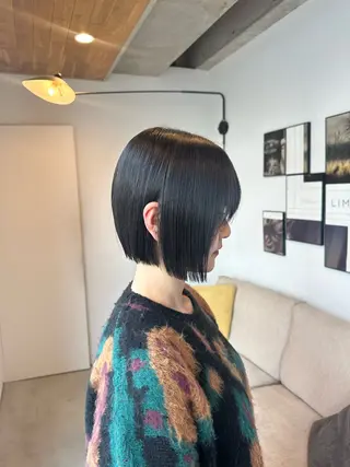 ミディアム 縮毛矯正/ベージュ 新潟/レイヤー/有紗のヘアスタイル