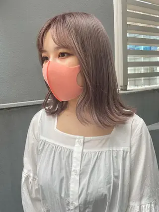 セミロング カラー 🪼ボブ/ミニボブ レイヤーボブ🪼のヘアスタイル