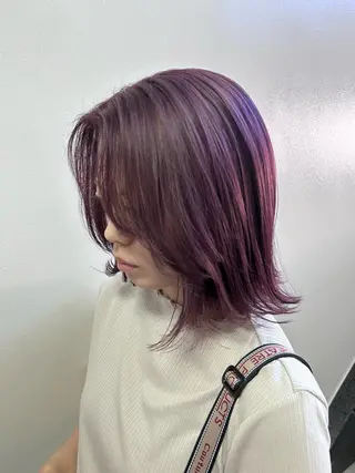 ミディアム カラー ダブルカラー/ 艶髪/SHISEIのヘアスタイル