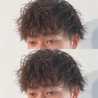 ミディアム パーマ メンズ 【メンズ職人】 ✂️佐藤友のヘアスタイル