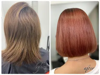 ミディアム カラー ヘアアレンジ メンズ キッズ ネイル マツエク・マツパ 🧡可愛い色落ち🧡 ハイトーン特化🧡のヘアスタイル