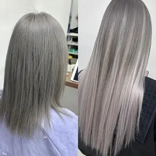 カラー ダブルスキルエクステ /羽エクステ白石宇由のヘアスタイル