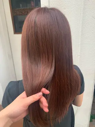 セミロング カラー SEAM アキホのヘアスタイル
