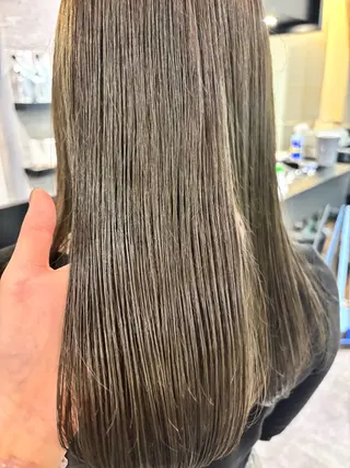 ロング カラー ブリーチなし ダブルカラー/ゆなのヘアスタイル