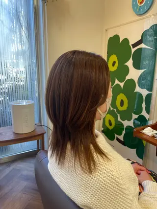 セミロング 望月 千絵のヘアスタイル