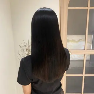 ロング パーマ 酸性縮毛矯正/ ホッタケイシのヘアスタイル