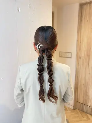 ヘアアレンジ 艶カラー/縮毛矯正/ アレンジ/akaneのヘアスタイル