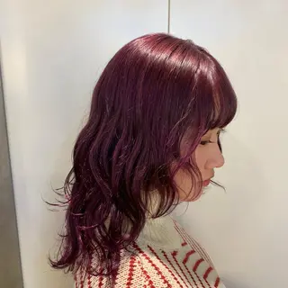セミロング カラー Maya川越/ エクステ/ハイトーンのヘアスタイル