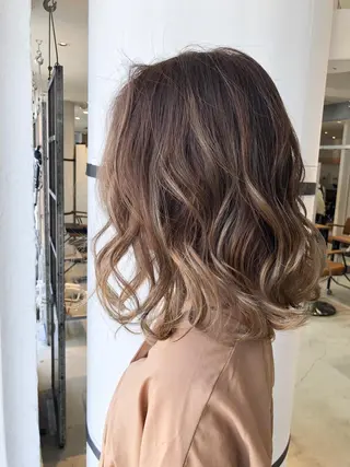 ミディアム カラー welring hair salonのヘアスタイル