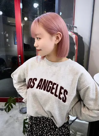 ショート カラー 💚ブリーチカラー 指名🥇💚ユウスケのヘアスタイル