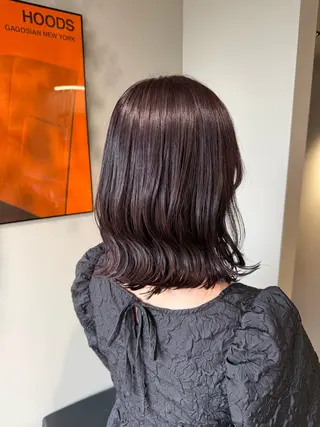 ミディアム 安藤 里奈のヘアスタイル