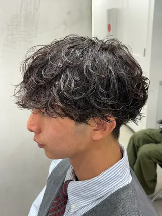 ショート パーマ メンズ 名古屋メンズパーマ /松井生のヘアスタイル
