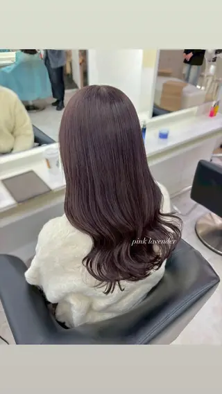 ロング ParveMix 宮﨑 梨里のヘアスタイル