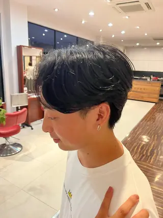 パーマ メンズ 野呂 育摩のヘアスタイル