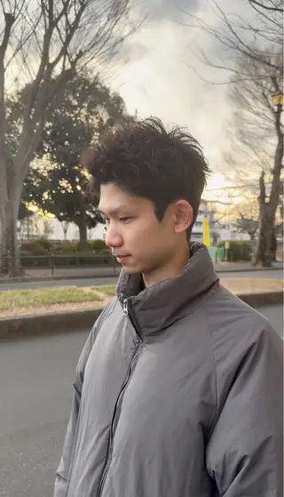 ショート カラー パーマ メンズ メンズパーマ⚜️ 角花ひろゆきのヘアスタイル