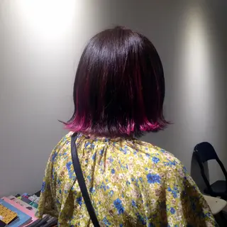 ミディアム カラー コウノス マサコのヘアスタイル