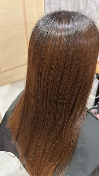 ロング カラー 似合わせ 顔周りYUUGAのヘアスタイル