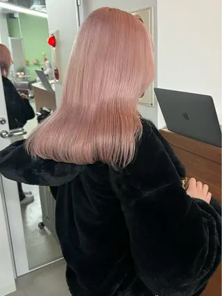 セミロング いざわりお /梅田/ブリーチのヘアスタイル