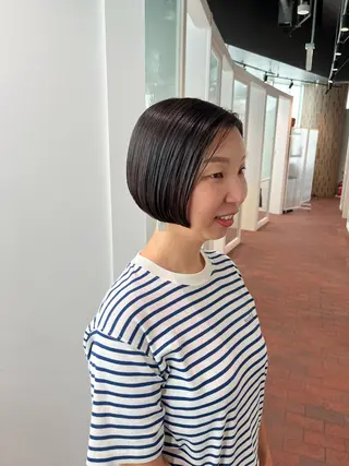 ショート マンツーマン 縮毛矯正/マユコのヘアスタイル