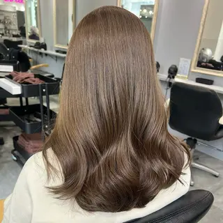 セミロング カラー 💖ダブルカラー/ ケアカラー/レナ💖のヘアスタイル