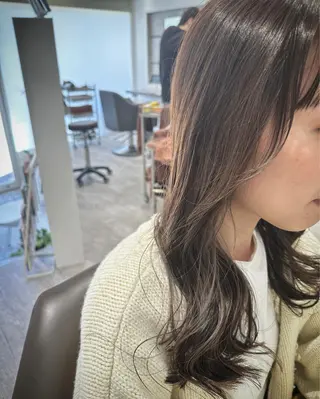 セミロング カラー MignonS 仙幸 大輔のヘアスタイル