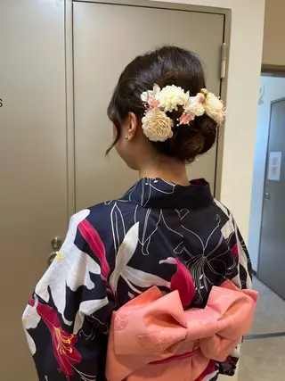 セミロング 阪神西宮★JUNO 川﨑温子のヘアスタイル