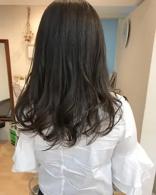 ロング カラー クニモトハルナ ボブ/柔らかカラーのヘアスタイル