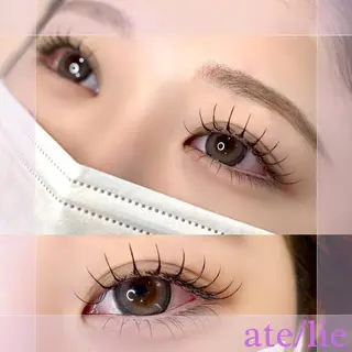 マツエク・マツパ ate/lie アテリアのマツエク・マツパデザイン