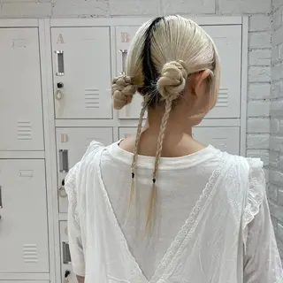 ロング ヘアアレンジ ヘアアレンジ/ 暖色🩵hazukiのヘアスタイル