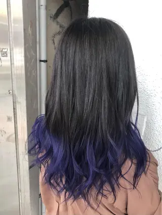カラー ダブルスキルエクステ /羽エクステ白石宇由のヘアスタイル
