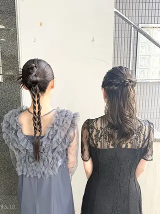 ヘアアレンジ オタク美容師☃️🩵 ヘアアレンジ/暗髪のヘアスタイル
