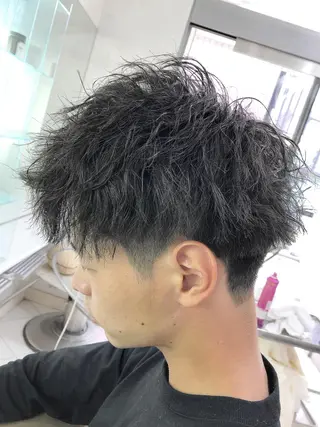 パーマ メンズ 保住 亮太のヘアスタイル