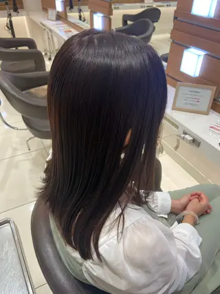 セミロング カラー 🫧【ちゅるんカラ ー】あいみ🫧のヘアスタイル