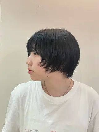 ショート カラー 個性派✴︎ジャケ写 ネイル🦋mire-のネイルデザイン